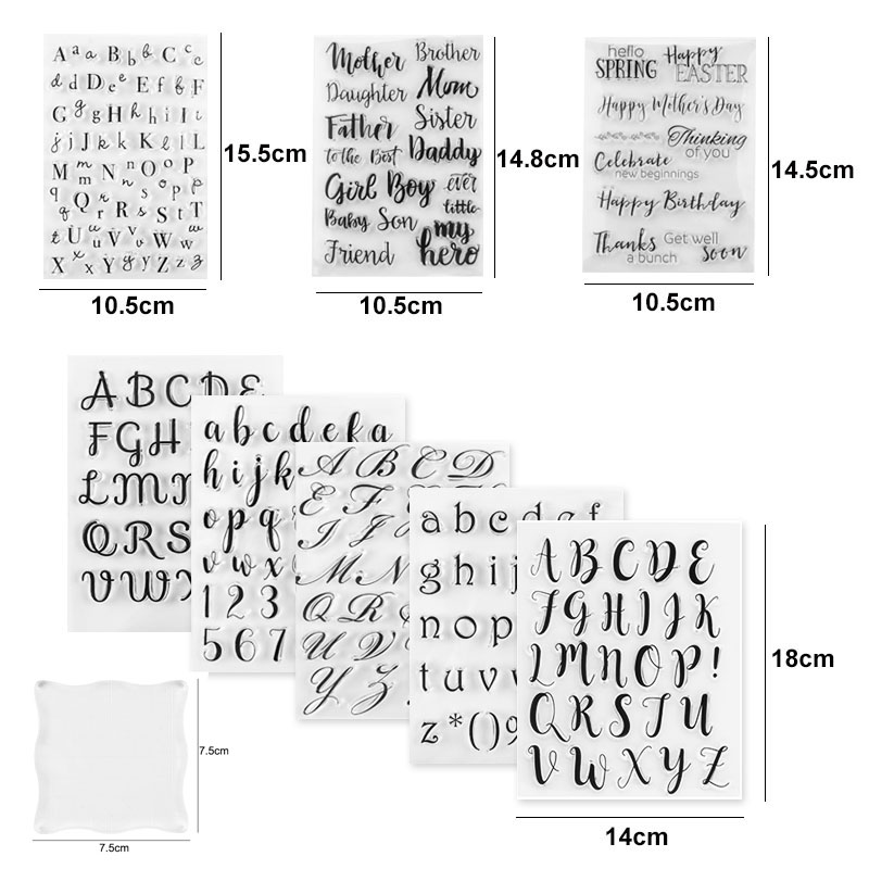 Stamps for Cookies Letters Cak - огляд і ціна Writing Tools