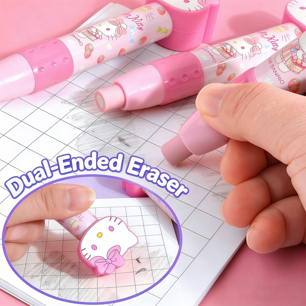 Genuine Hello Kitty Melody 3D  - огляд і ціна Retractable Eraser Pen Click